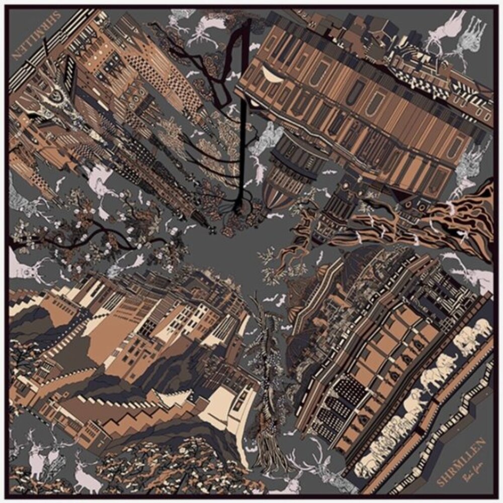 Women 100% Silk Twill Scarf – “Architecture in Song” Edition 135 cm